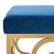 preview thumbnail 12 of 27, SAFAVIEH Fleur Moroccan Glam Velvet Rectangle Bench - 44.5" x 16.5" x 19"