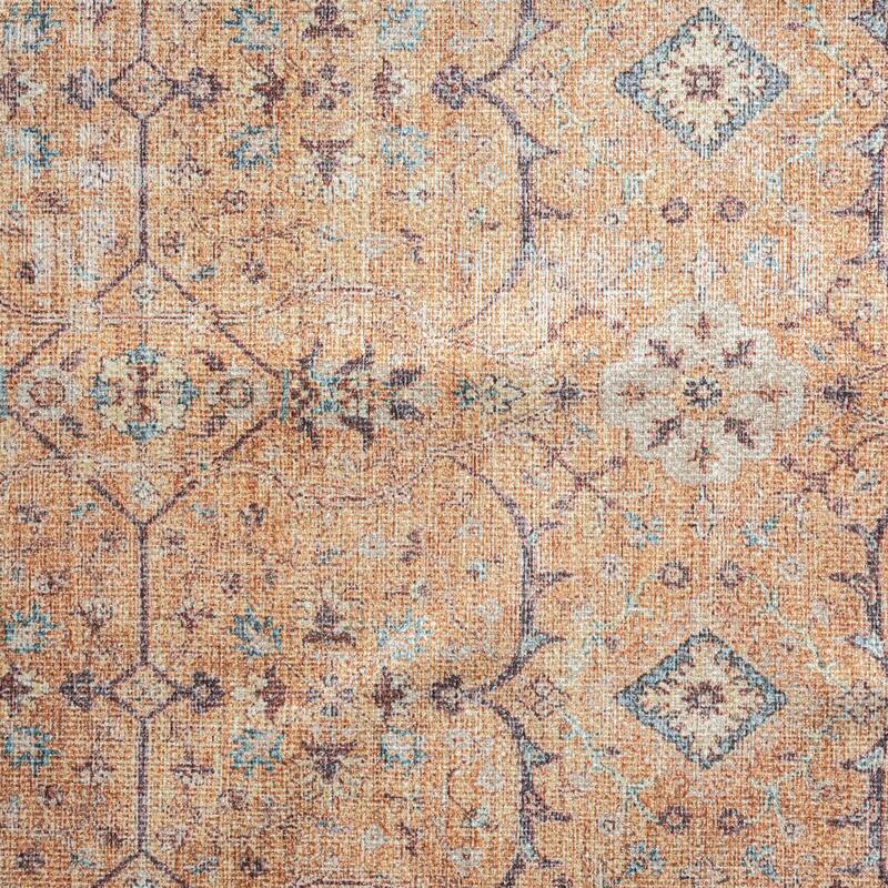 Park Avenue Traditional Border Indoor Machine Washable Area Rug
