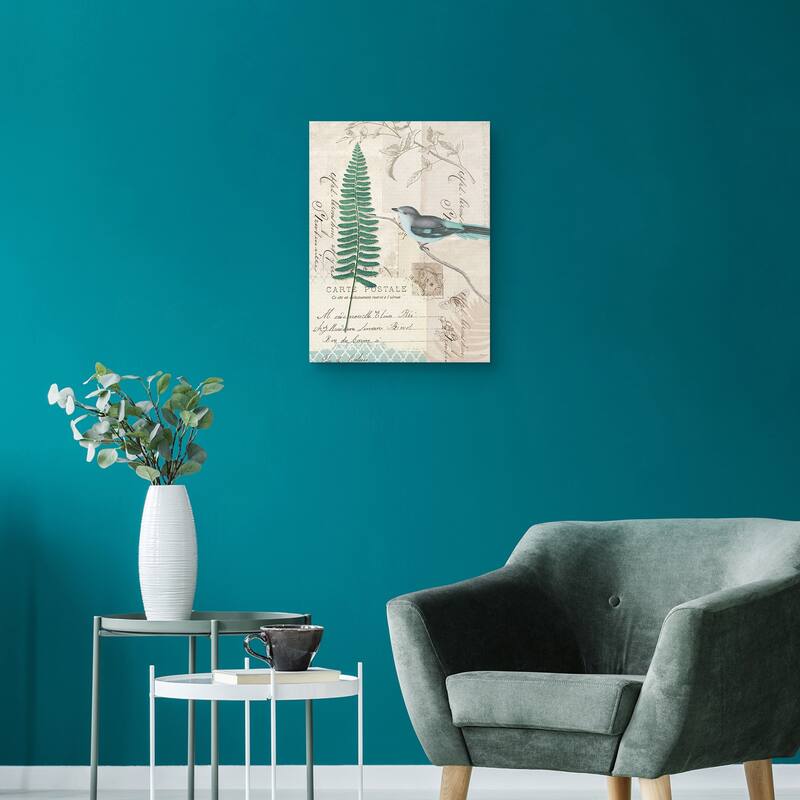 En Bleu II Crop Canvas Art Print