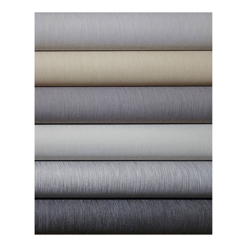 Brewster Hera Grey Textured Wallpaper - 20.5 x 396 x 0.025