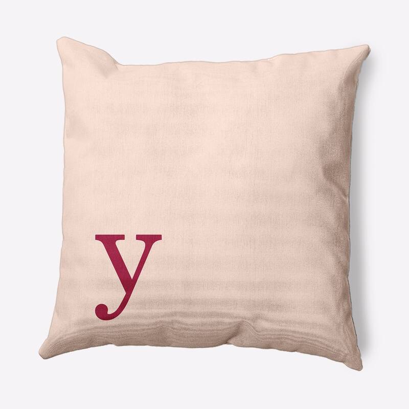 Modern Monogram Decorative Throw Pillow - 26" x 26" - y
