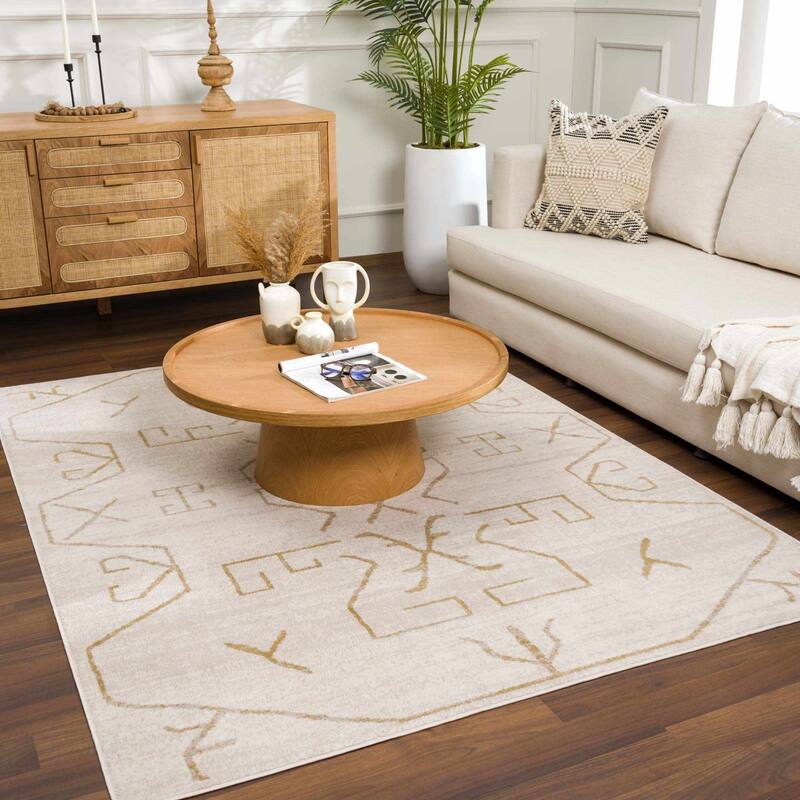 Pertek Bohemian Farmhouse Traditional Area Rug