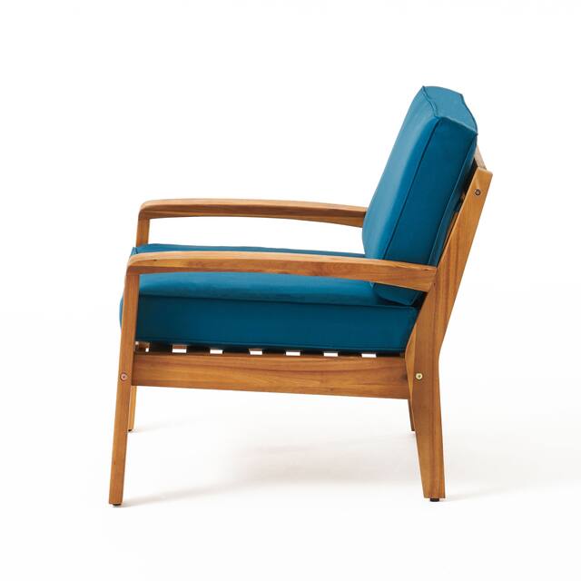 Grenada Outdoor Wood Club Chair (Set of 2) by Christopher Knight Home
