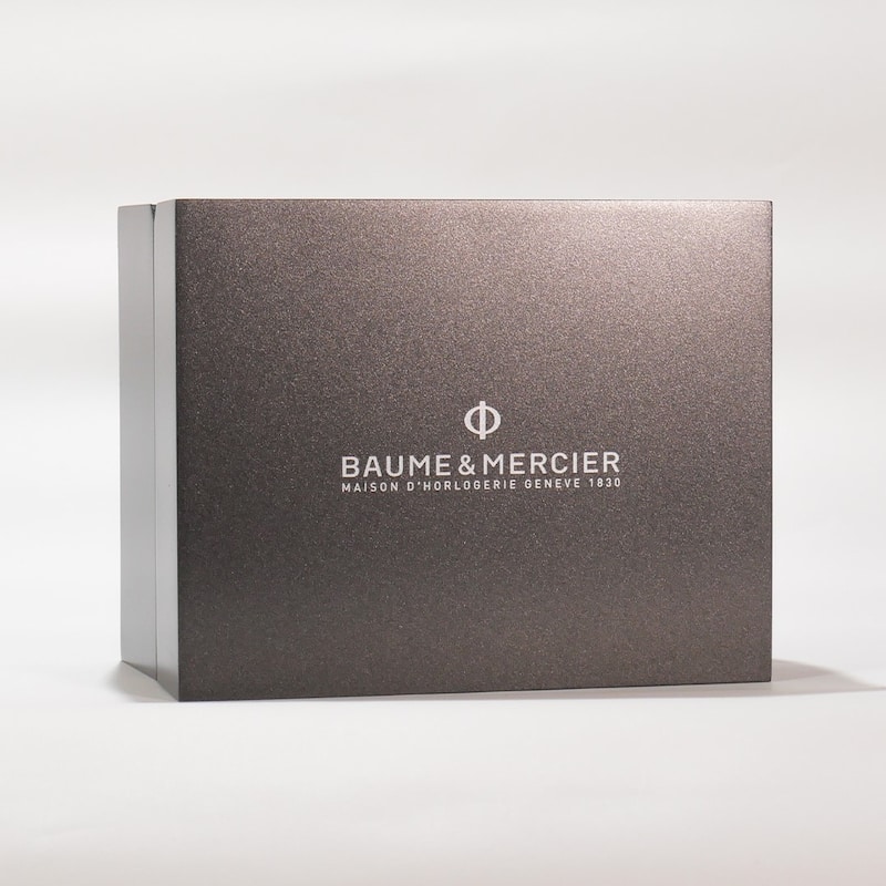 Baume and Mercier Classima Men's Watch - White Face, Grey Band