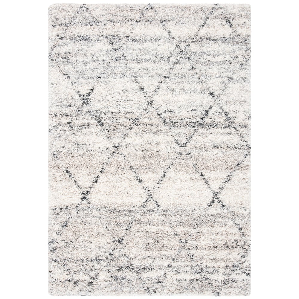SAFAVIEH Fontana Shag Marye Modern Trellis 2-inch Thick Rug