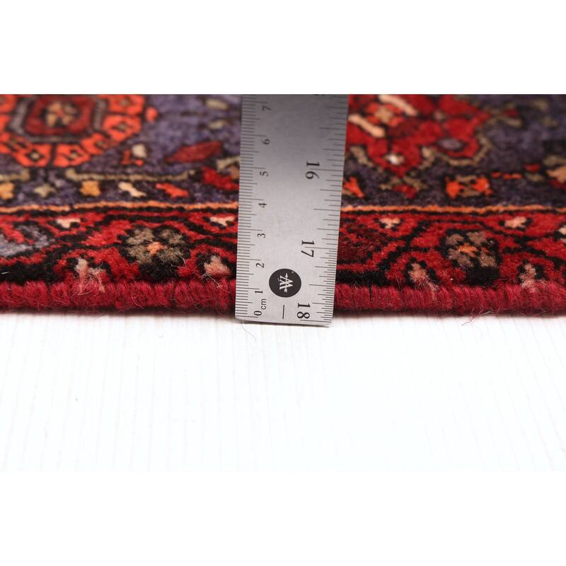 ECARPETGALLERY Hand-knotted Anatolian Vintage Red Wool Rug - 4'1 x 6'11