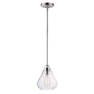 Dianne 1-light 7.5" Wide Steel Pendant - satin nickel