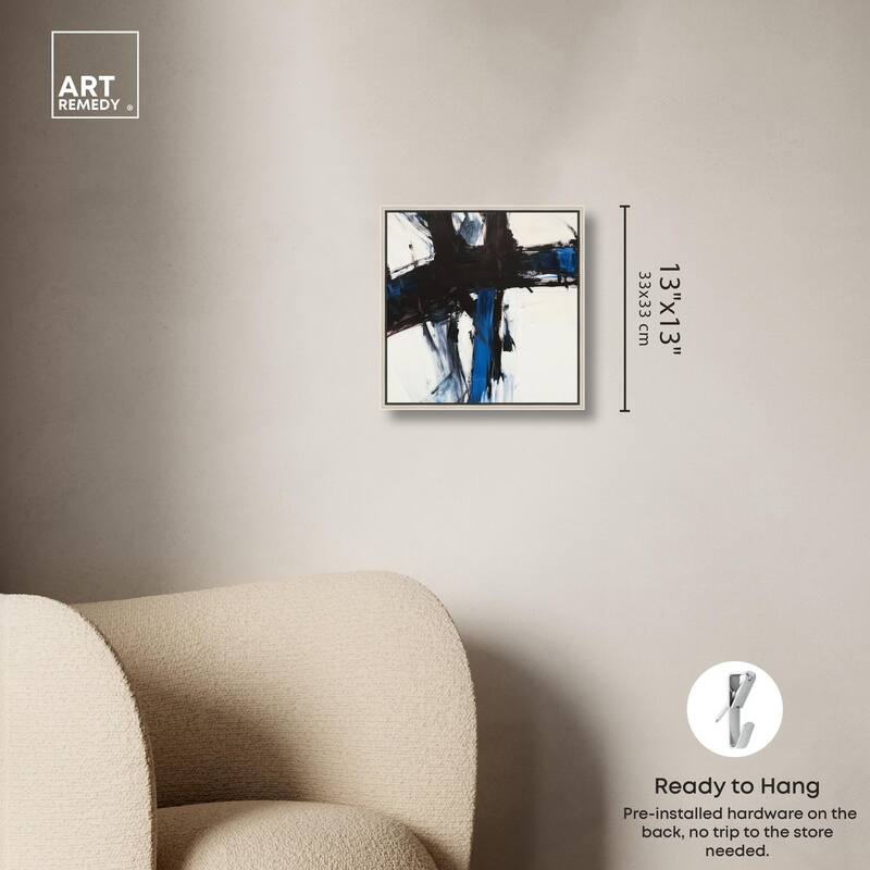 Blue Streak I Canvas by Art Remedy