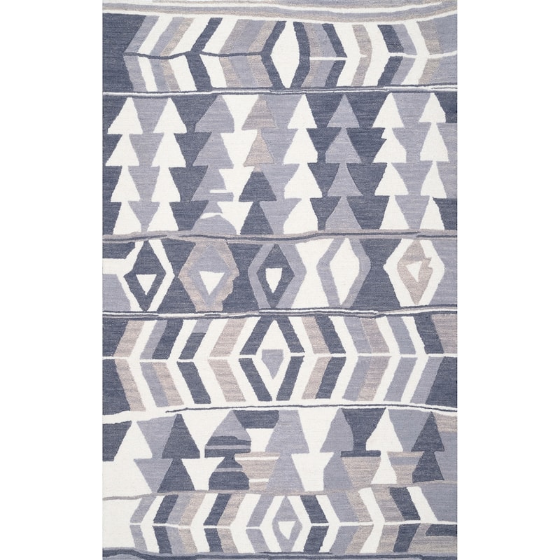 Nuloom Aurora Geometric Wool Area Rug