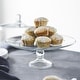preview thumbnail 3 of 5, Libbey Selene Glass Cake Stand with Dome - Set of 2