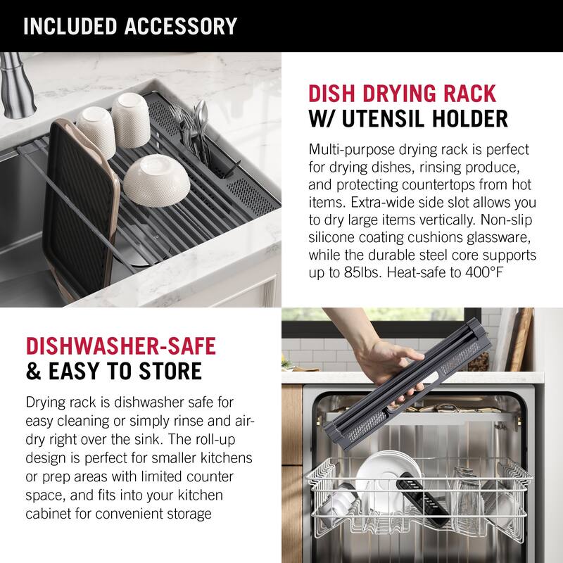 Delta 95BA132-45S Lorelai 45” Workstation Kitchen Sink Undermount 16