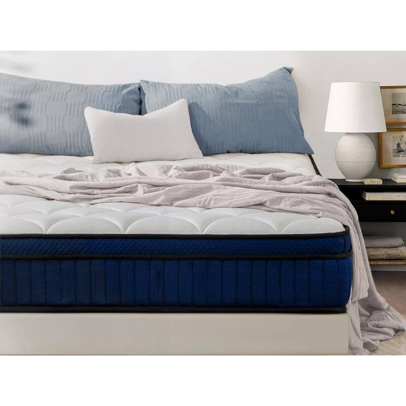 10 Inch Full Size Breathable Cool Cover Memory Foam Individual Pocket Spring Hybrid Mattress