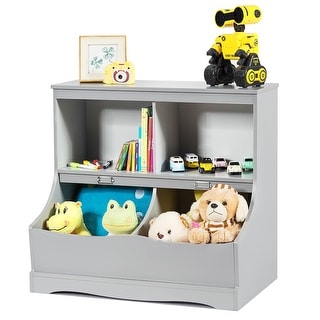 Kids Bookcase Toy Storage Children's Organizer Cabinet Shelf