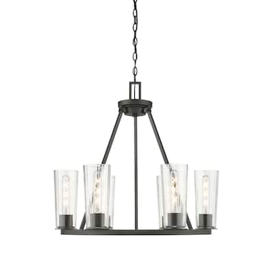 Z-Lite 826-6 Titus 6 Light 26" Wide Candle Style Chandelier