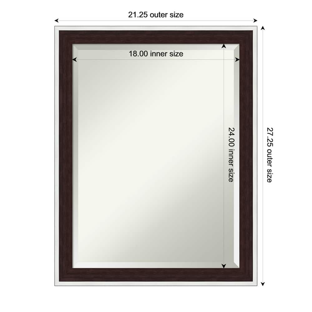 Maya Beveled Framed Bathroom Vanity Wall Mirror