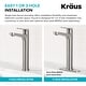 preview thumbnail 11 of 97, KRAUS Indy Single Handle Vessel Bathroom Faucet with Pop Up Drain