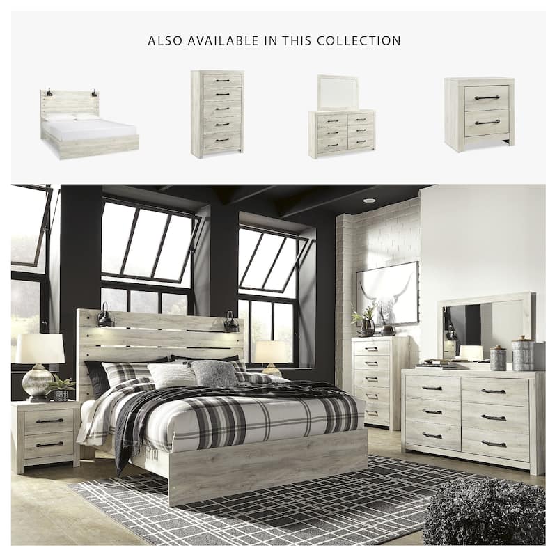 Cambeck Whitewash Panel Bed
