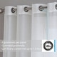 preview thumbnail 98 of 117, HLC.me 2 Piece Semi Sheer Voile Window Curtain Drapes Grommet Top Panels Bedroom, Living Room - Set of 2 panels