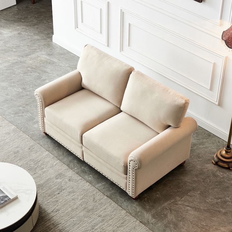 Linen Fabric Upholstery Sofa With Storage