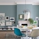 preview thumbnail 5 of 17, Set of 2 Molded Plastic Dining Chairs Mid-Century Modern Armless Side Chairs with Black Chrome Eiffel Legs for Kitchen or Office