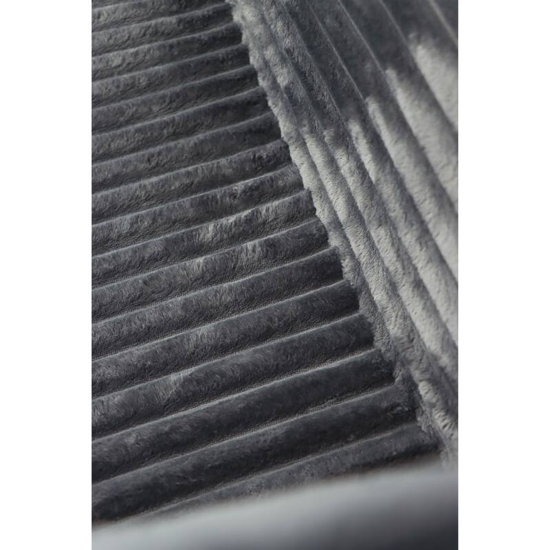 Modular Sectional Sofa with L-Shape Chaise Lounge, Corduroy Deep Seat Cloud Couch, Corner Upholstered Sofa with 2 Pillows