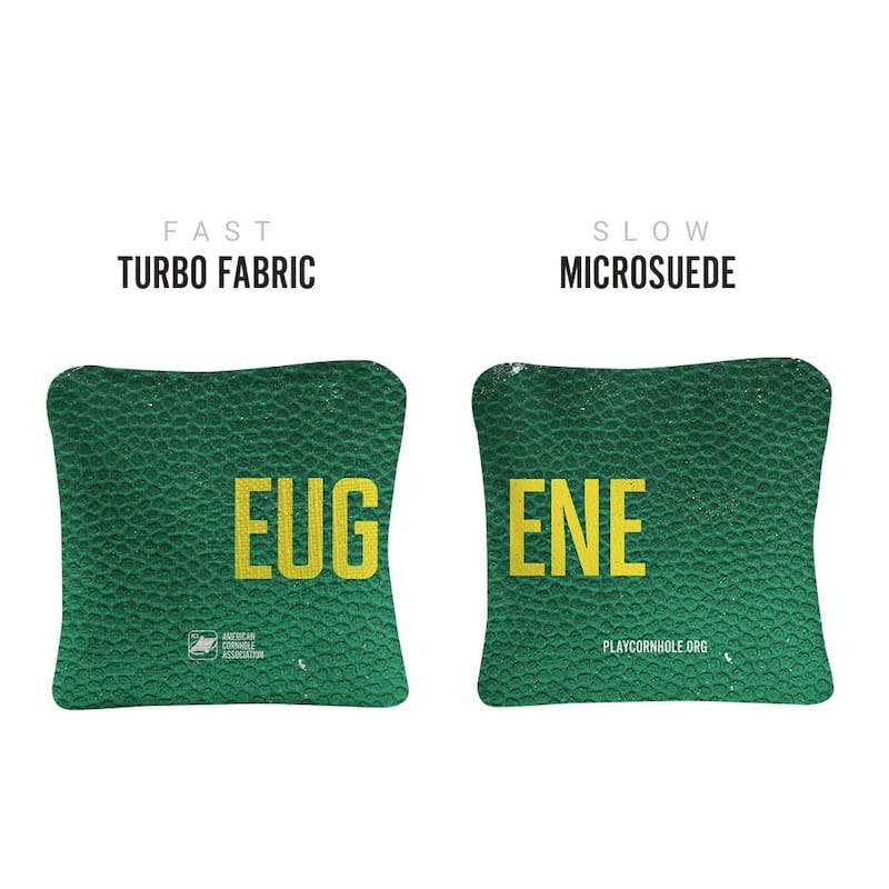 Eugene Green Dual Sided Cornhole Bags