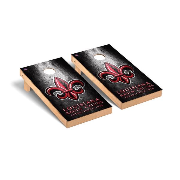 slide 2 of 5, Louisiana Ragin Cajuns Museum Cornhole Board Set