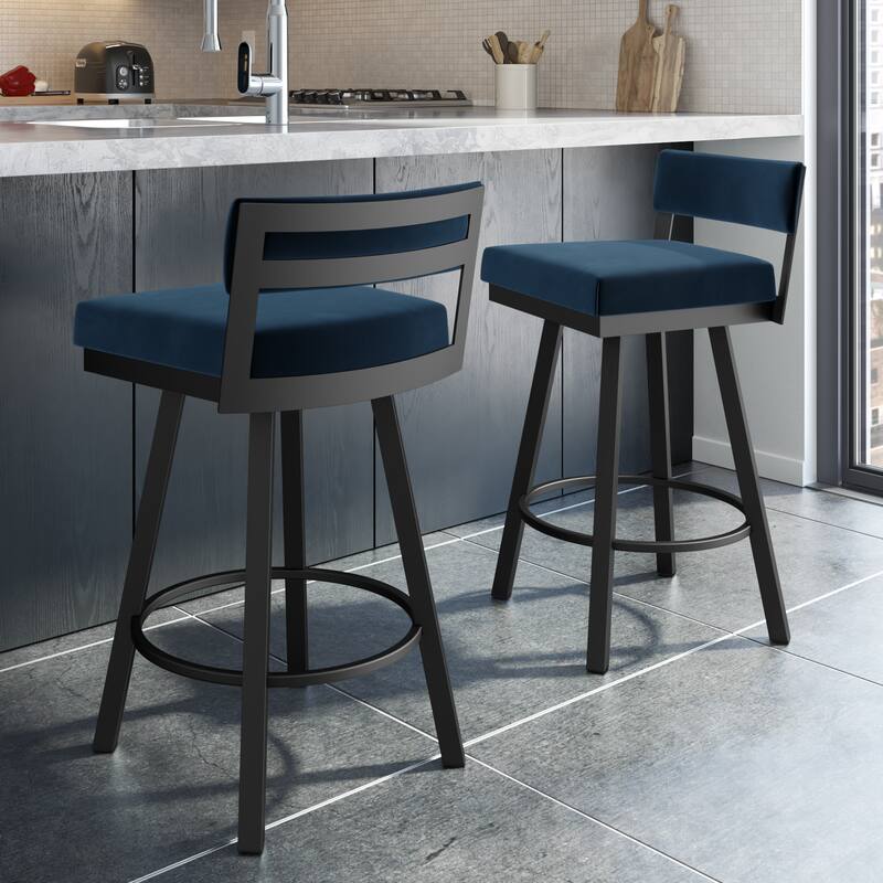 Amisco Travis Swivel Counter and Bar Stool