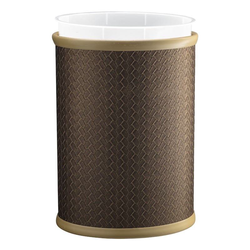 SAN REMO 13qt Oval Wastebasket with Liner (2pc Set)