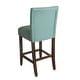 preview thumbnail 5 of 3, HomePop 29-inch Bar Height Textured Aqua Upholstered Barstool