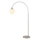 preview thumbnail 14 of 14, Tavira 71" Coastal Vintage Iron LED Floor Lamp, Brass Gold/White by JONATHAN Y