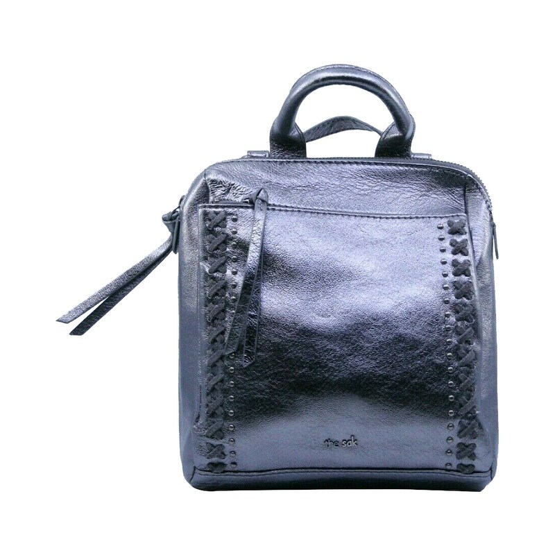 loyola convertible small leather backpack