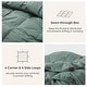 preview thumbnail 9 of 13, Medium Warmth 300TC Organic Cotton Down Comforter - 100% Natural, Chemical-Free, All Season Duvet Insert