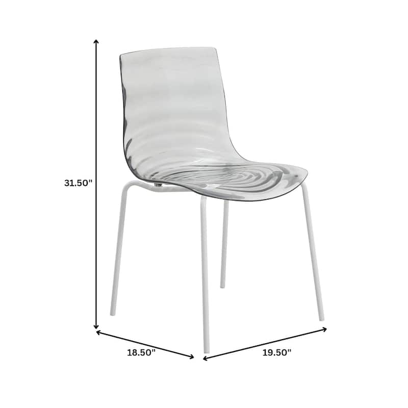 ABS Plastic Dining Chair with Stainless Steel Base Astor Series