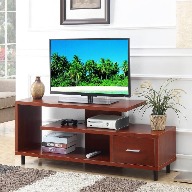 Convenience Concepts Seal TV Stand for TVs up to 65 Inches - Cherry