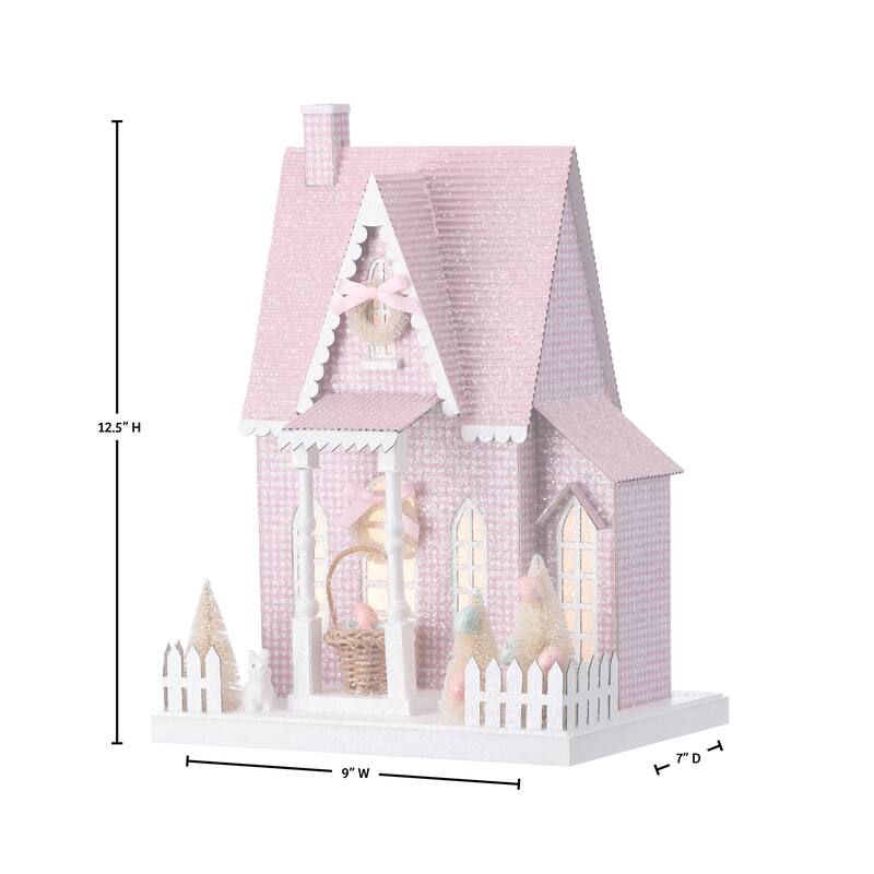 12.5" LED Spring Tudor House