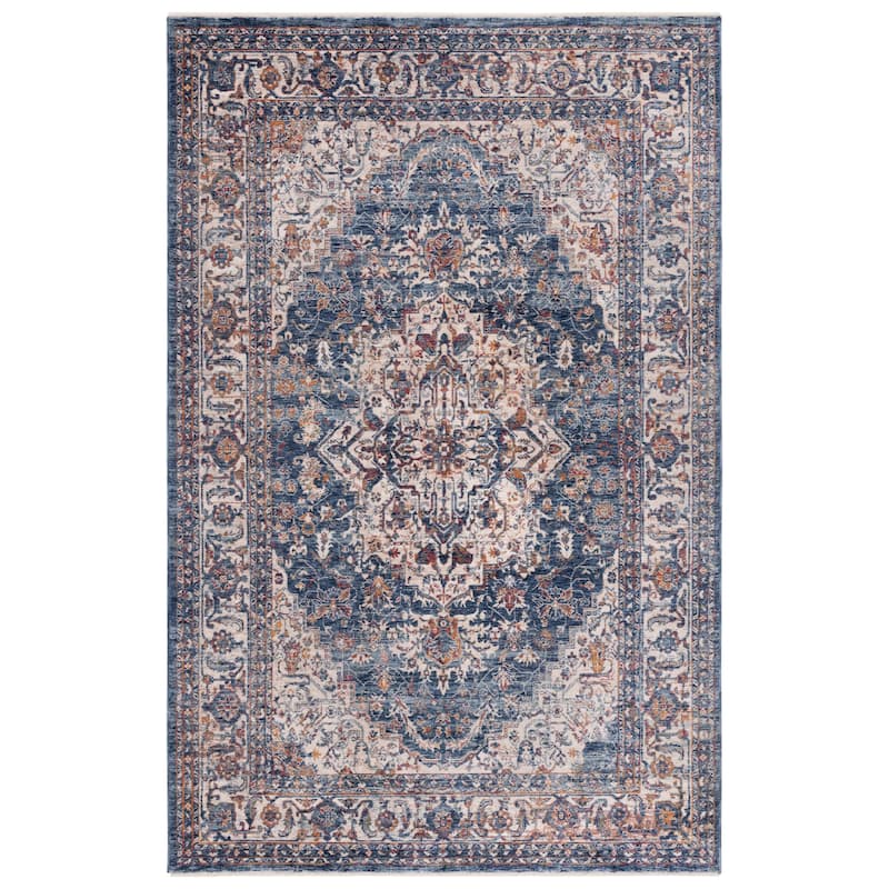 SAFAVIEH Heirloom Annabel Traditional Oriental Rug - 5' x 8' - Navy/Ivory