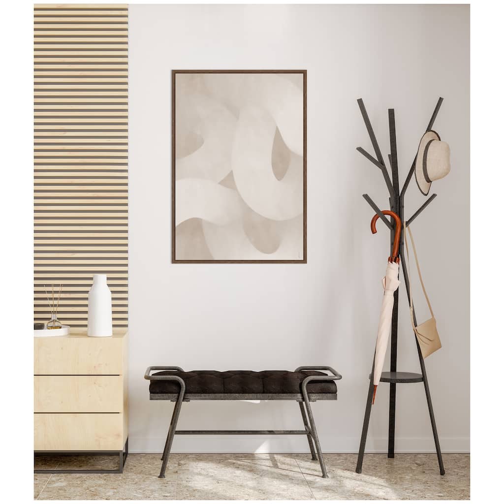 Kate and Laurel Organic Movement by Gabrielly Guedes Framed Canvas Wall Art Print