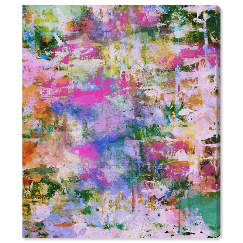 Wynwood Studio Abstract Daverro Due Purple and Light Purple Modern & Contemporary Wall Art Canvas Print