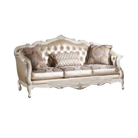 Rose Gold Sofa with 3 Pillows