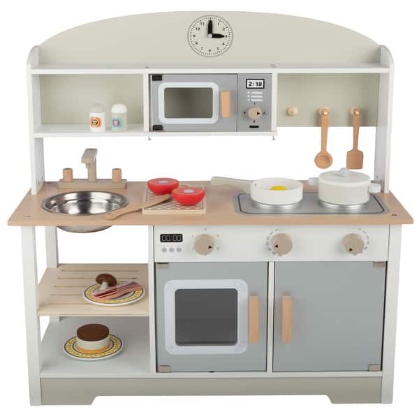 slide 2 of 5, Hey Play Kids Kitchen Playset with Accessories Kitchens