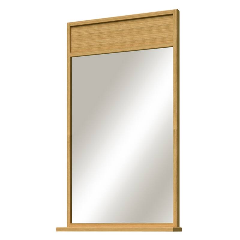 Sunny Wood NK2441MR Nikko 24"W x 41"H Rectangular Flat Framed Wall - Clear Oak