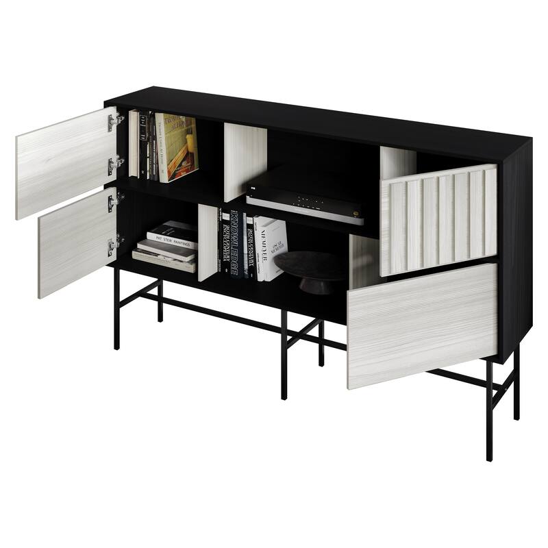 CraftPorch Modern Wooden TV Stand Console