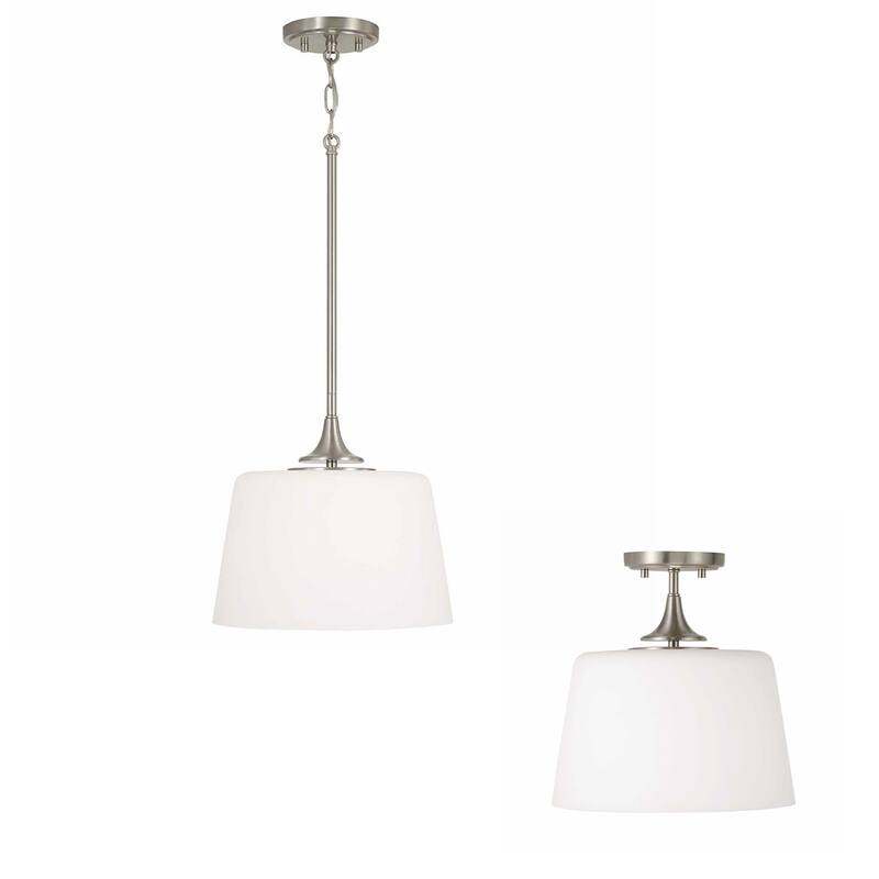 Presley 1-light Convertible Semi-Flush/ Pendant