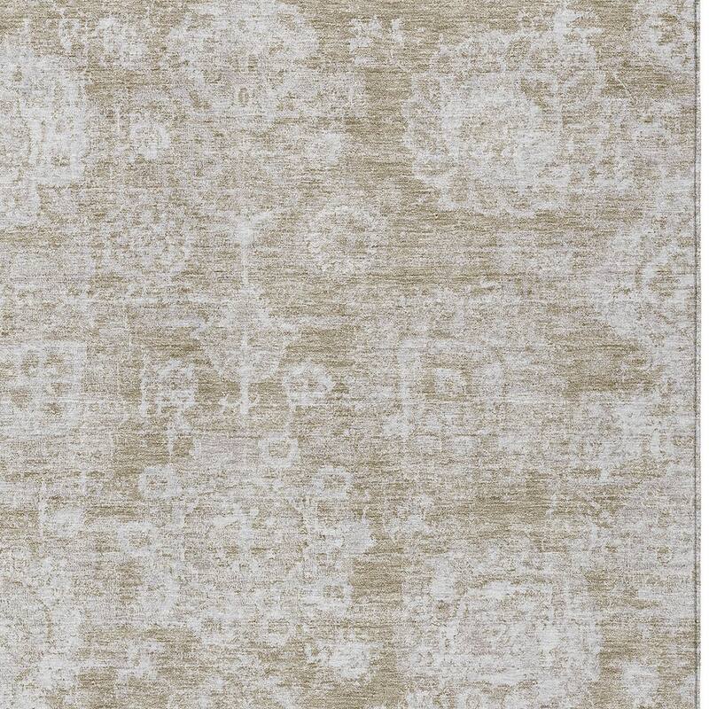 HomeRoots Floral Transitional Rectangle Outdoor Rug