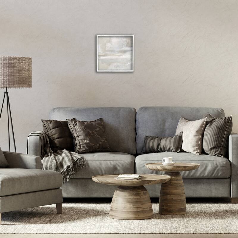 Stupell Contemporary Neutrals Abstract Framed Giclee Art Design By Rachel Springer