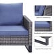 preview thumbnail 12 of 11, Gymojoy Outdoor Patio Sofa with Swivel Chairs Set