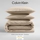 preview thumbnail 14 of 52, Calvin Klein Washed Percale Solid Cotton Duvet Cover Set
