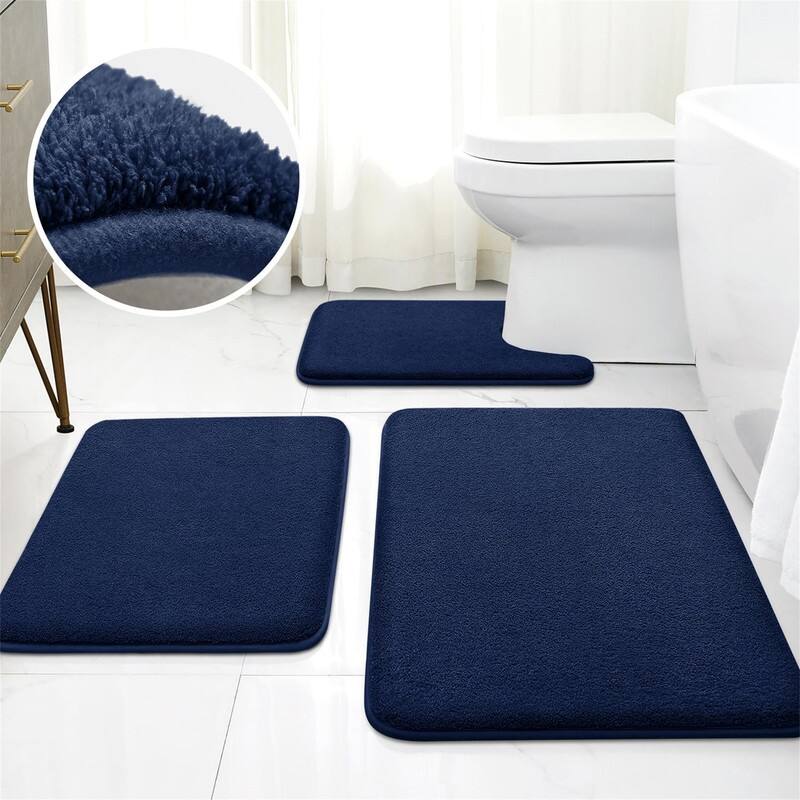 Bathroom Rugs - Navy Blue