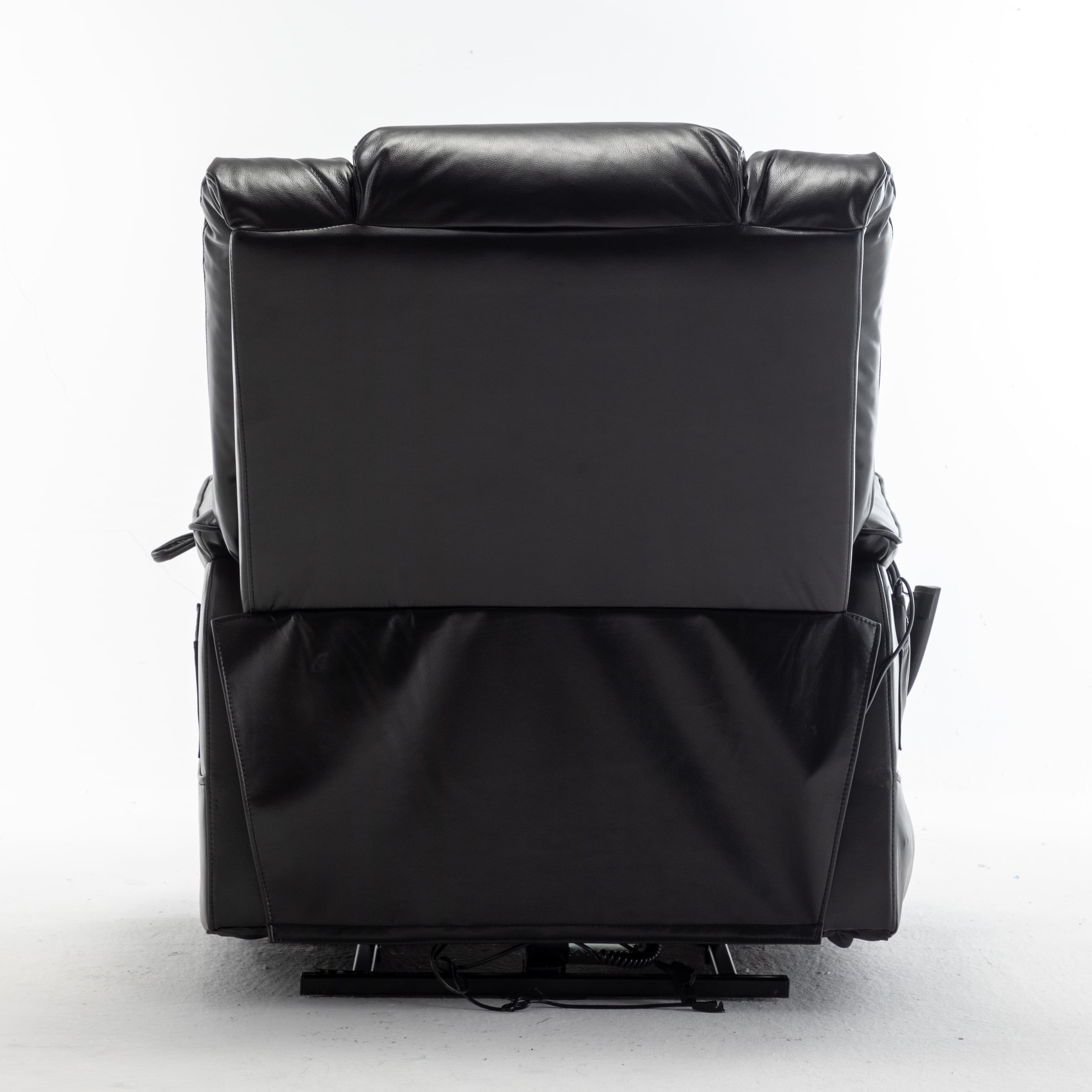 Electric Lift Lounge Chair 180 Degree Lying Flat Sofa Chair,Black Bed